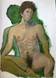 Oilpainting study by Rik, 2010