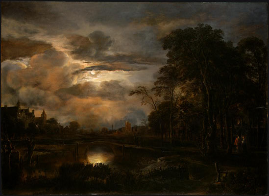 Aart van der Neer; (1648-1650); olieverf op paneel; 78.4 x 110.2 cm; The National Gallery of Art, Washington D.C.