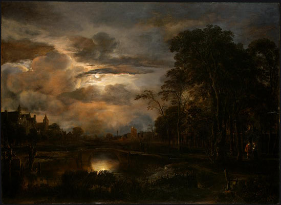 Aart van der Neer; (1648-1650); olieverf op paneel; 78.4 x 110.2 cm; The National Gallery of Art, Washington D.C.
