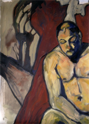 Studie in Ölfarbe durch Monica, 2010