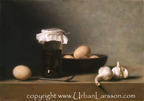 Still life, oilpaint on canvas, Urban Larsson, 2005.