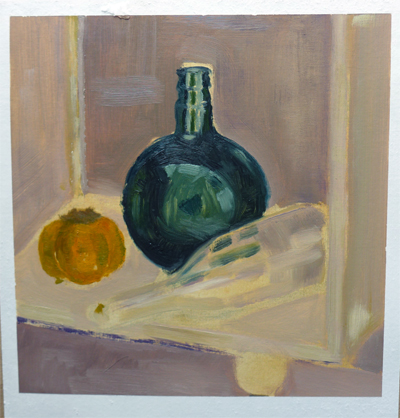 Oilpainting sketch of a still life || Olieverfschets van een stilleven