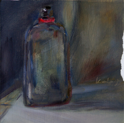 Oilpainting study of a bottle || Olieverfstudie naar een flesje