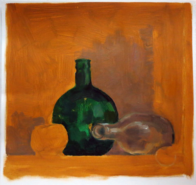 Oilpainting sketch after still life || Olieverf schets naar stilleven