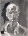 licht-schaduw studie, houtskool/ light-shade study, charcoal